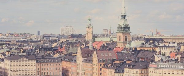 Swedish city landscape banner image for research in a global perspective